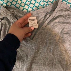 pink long sleeve plain shirt